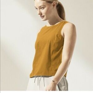 Athleta Mustard Terra Crop Tank